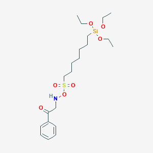 13,13-Diethoxy-5,5-dioxo-1-phenyl-4,14-dioxa-5lambda~6~-thia-3-aza-13-silahexadecan-1-one