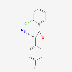 (2R,3S)-3-(2-Chlorophenyl)-2-(4-fluorophenyl)oxirane-2-carbonitrile