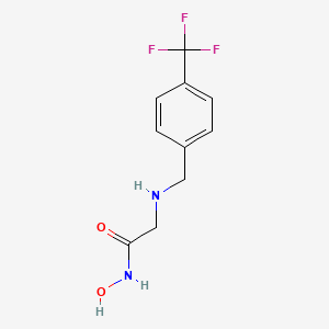 N-Hydroxy-N~2~-{[4-(trifluoromethyl)phenyl]methyl}glycinamide