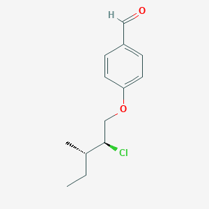 molecular formula C13H17ClO2 B14188480 4-{[(2S,3S)-2-Chloro-3-methylpentyl]oxy}benzaldehyde CAS No. 921937-93-1