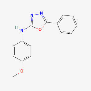 molecular formula C15H13N3O2 B14188492 N-(4-methoxyphenyl)-5-phenyl-1,3,4-oxadiazol-2-amine CAS No. 917912-27-7