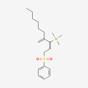 [1-(Benzenesulfonyl)-4-methylidenedec-2-en-3-yl](trimethyl)silane