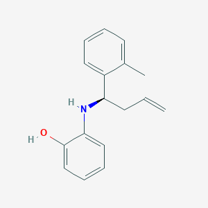 molecular formula C17H19NO B14188555 2-{[(1R)-1-(2-Methylphenyl)but-3-en-1-yl]amino}phenol CAS No. 922191-49-9