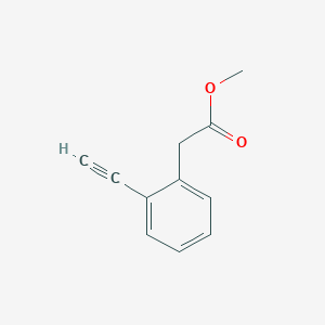 molecular formula C11H10O2 B1418856 Methyl 2-(2-ethynylphenyl)acetate CAS No. 637348-19-7