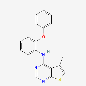 5-Methyl-N-(2-phenoxyphenyl)thieno[2,3-d]pyrimidin-4-amine