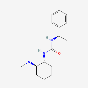 molecular formula C17H27N3O B14188588 Urea, N-[(1R,2R)-2-(dimethylamino)cyclohexyl]-N'-[(1R)-1-phenylethyl]- CAS No. 852202-53-0