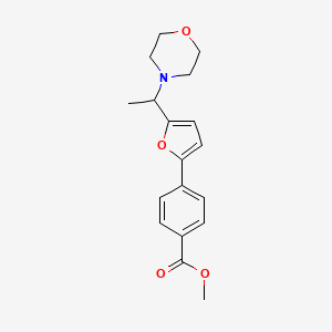 Methyl 4-{5-[1-(morpholin-4-yl)ethyl]furan-2-yl}benzoate