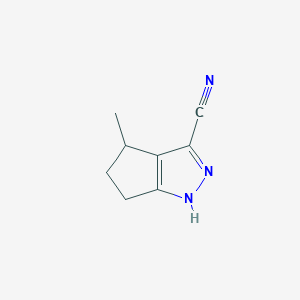 4-Methyl-1,4,5,6-tetrahydrocyclopenta[C]pyrazole-3-carbonitrile