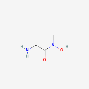 molecular formula C4H10N2O2 B14188621 N-Hydroxy-N-methylalaninamide CAS No. 876955-13-4