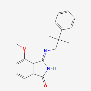 4-Methoxy-3-[(2-methyl-2-phenylpropyl)amino]-1H-isoindol-1-one