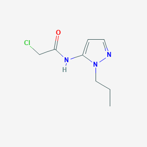 molecular formula C8H12ClN3O B1418863 2-chloro-N-(1-propyl-1H-pyrazol-5-yl)acetamide CAS No. 1209931-68-9