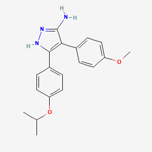 4-(4-Methoxyphenyl)-5-{4-[(propan-2-yl)oxy]phenyl}-1H-pyrazol-3-amine