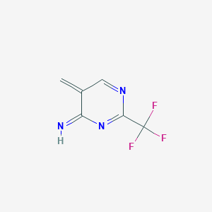 molecular formula C6H4F3N3 B14188647 4-Imino-5-methidyl-2-trifluoromethylpyrimidine CAS No. 921227-53-4