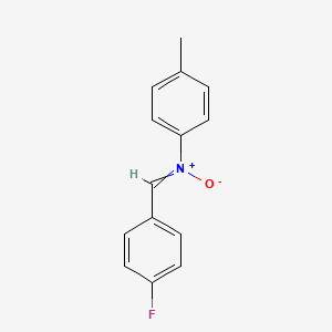 molecular formula C14H12FNO B14188660 (4-Fluorophenyl)-N-(4-methylphenyl)methanimine N-oxide CAS No. 922142-71-0