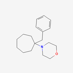 molecular formula C18H27NO B14188665 4-(1-Benzylcycloheptyl)morpholine CAS No. 835654-13-2