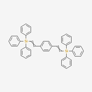 molecular formula C46H38Si2 B14188704 [1,4-Phenylenedi(ethene-2,1-diyl)]bis(triphenylsilane) CAS No. 920983-08-0