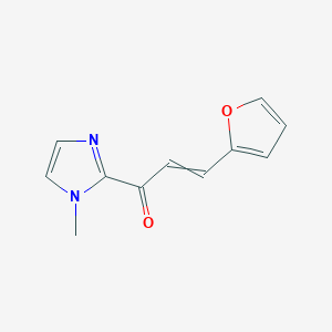 molecular formula C11H10N2O2 B14188723 3-(Furan-2-yl)-1-(1-methyl-1H-imidazol-2-yl)prop-2-en-1-one CAS No. 860772-74-3