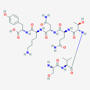 molecular formula C36H58N10O13 B14188725 L-Seryl-L-valyl-L-threonyl-L-glutaminyl-L-asparaginyl-L-lysyl-L-tyrosine CAS No. 883904-28-7