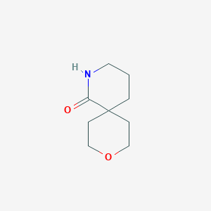 molecular formula C9H15NO2 B1418874 9-Oxa-2-azaspiro[5.5]undecan-1-one CAS No. 1185320-34-6
