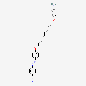 4-[(E)-(4-{[10-(4-Aminophenoxy)decyl]oxy}phenyl)diazenyl]benzonitrile