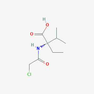 (2S)-2-(2-Chloroacetamido)-2-ethyl-3-methylbutanoic acid