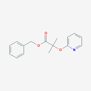 molecular formula C16H17NO3 B14188789 Benzyl 2-methyl-2-[(pyridin-2-yl)oxy]propanoate CAS No. 922502-04-3