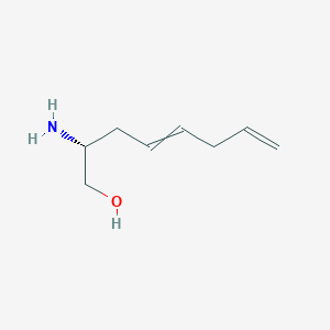 molecular formula C8H15NO B14188813 (2R)-2-Aminoocta-4,7-dien-1-ol CAS No. 857906-87-7