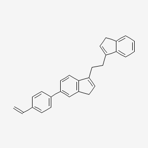 1H-Indene, 6-(4-ethenylphenyl)-3-[2-(1H-inden-3-yl)ethyl]-