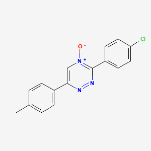 3-(4-Chlorophenyl)-6-(4-methylphenyl)-4-oxo-1,2,4lambda~5~-triazine