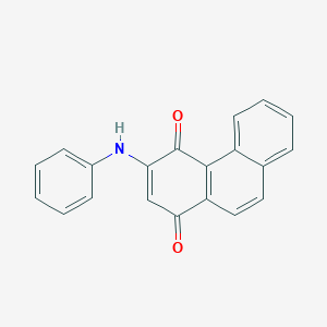 molecular formula C20H13NO2 B14188890 3-Anilinophenanthrene-1,4-dione CAS No. 922192-02-7