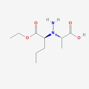 (2S)-2-{1-[(2S)-1-Ethoxy-1-oxopentan-2-yl]hydrazinyl}propanoic acid