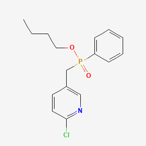 Butyl [(6-chloropyridin-3-yl)methyl]phenylphosphinate