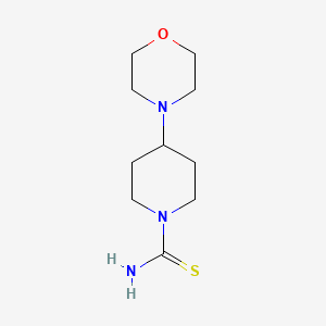 molecular formula C10H19N3OS B14188929 4-(Morpholin-4-yl)piperidine-1-carbothioamide CAS No. 871828-66-9