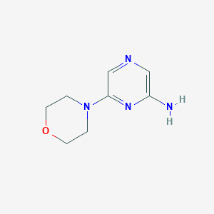 molecular formula C8H12N4O B1418893 6-(4-吗啉基)吡嗪胺 CAS No. 717847-03-5