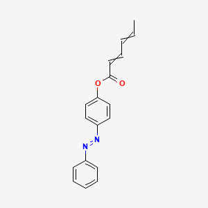 4-[(E)-Phenyldiazenyl]phenyl hexa-2,4-dienoate