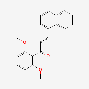 molecular formula C21H18O3 B14188955 1-(2,6-Dimethoxyphenyl)-3-(naphthalen-1-yl)prop-2-en-1-one CAS No. 914383-82-7