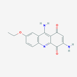 molecular formula C15H13N3O3 B14188981 3,9-Diamino-7-ethoxyacridine-1,4-dione CAS No. 850345-88-9