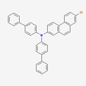 N,N-Di([1,1'-biphenyl]-4-yl)-7-bromophenanthren-2-amine