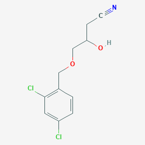 4-[(2,4-Dichlorophenyl)methoxy]-3-hydroxybutanenitrile