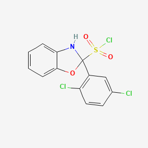 2-(2,5-Dichlorophenyl)-2,3-dihydro-1,3-benzoxazole-2-sulfonyl chloride