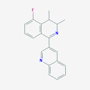 molecular formula C20H17FN2 B14189065 3-(5-Fluoro-3,4-dimethyl-3,4-dihydroisoquinolin-1-yl)quinoline CAS No. 919786-39-3