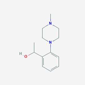 molecular formula C13H20N2O B1418907 1-[2-(4-Methylpiperazin-1-yl)phenyl]ethan-1-ol CAS No. 1156066-78-2