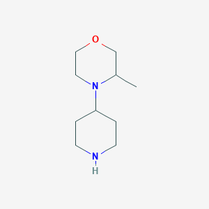 molecular formula C10H20N2O B1418908 3-Methyl-4-(piperidin-4-yl)morpholine CAS No. 1156820-09-5