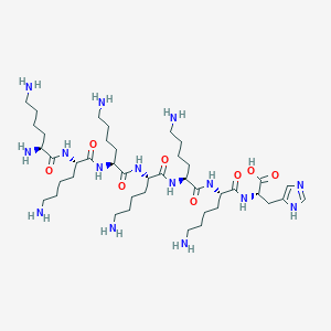 molecular formula C42H81N15O8 B14189080 L-Histidine, L-lysyl-L-lysyl-L-lysyl-L-lysyl-L-lysyl-L-lysyl- CAS No. 835632-62-7