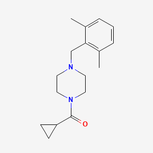 molecular formula C17H24N2O B14189084 Cyclopropyl{4-[(2,6-dimethylphenyl)methyl]piperazin-1-yl}methanone CAS No. 918482-03-8