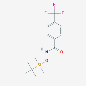 molecular formula C14H20F3NO2Si B14189092 Benzamide, N-[[(1,1-dimethylethyl)dimethylsilyl]oxy]-4-(trifluoromethyl)- CAS No. 917470-56-5