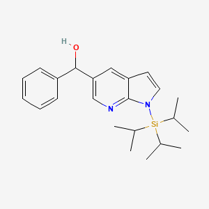 phenyl(1-(triisopropylsilyl)-1H-pyrrolo[2,3-b]pyridin-5-yl)methanol