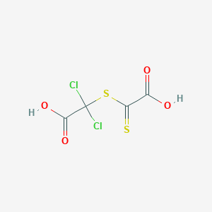 [(Carboxycarbonothioyl)sulfanyl](dichloro)acetic acid