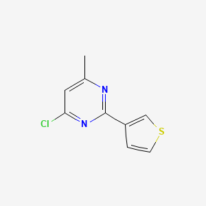 molecular formula C9H7ClN2S B1418917 4-Chloro-6-methyl-2-(thiophen-3-yl)pyrimidine CAS No. 1153298-12-4