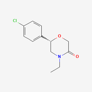 (6S)-6-(4-chlorophenyl)-4-ethylmorpholin-3-one